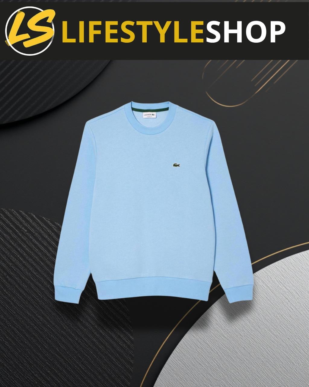 Pull Lacoste Bleu Ciel - Sweat Sport Chic Homme