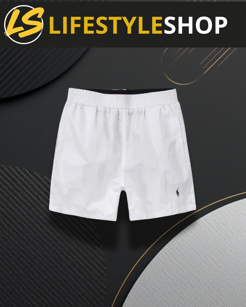 Short Ralph Lauren blanc et noir ete homme - LifestyleShop