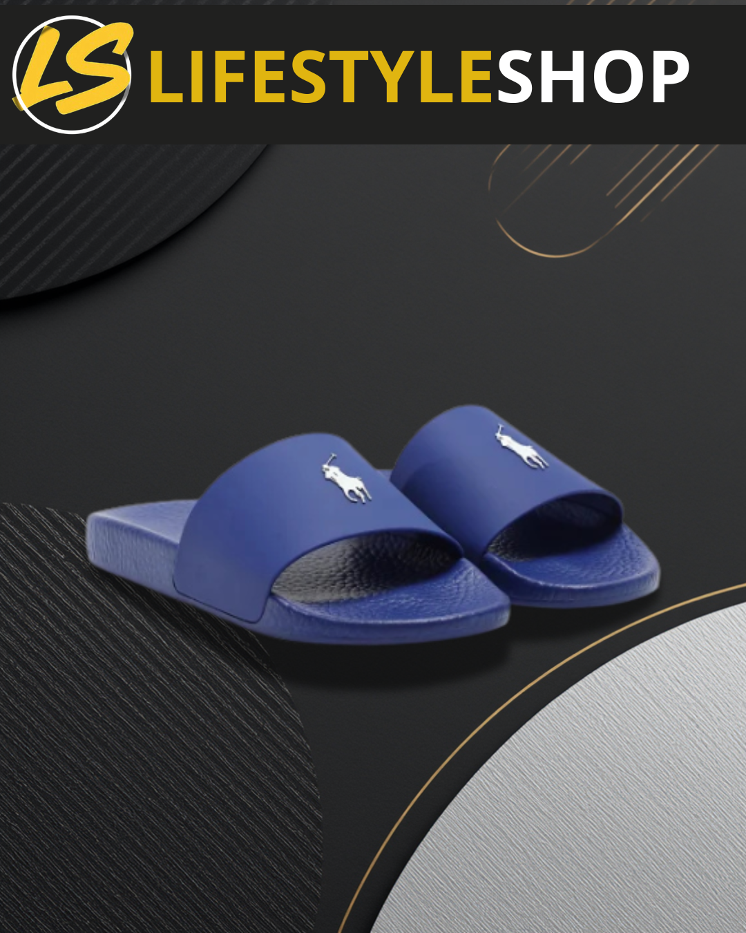 Sandales Ralph Lauren bleu et blanc ete - LifestyleShop