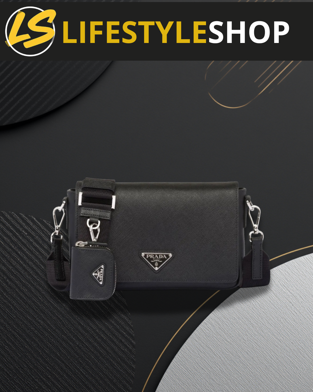 Sacoche Prada - Noir