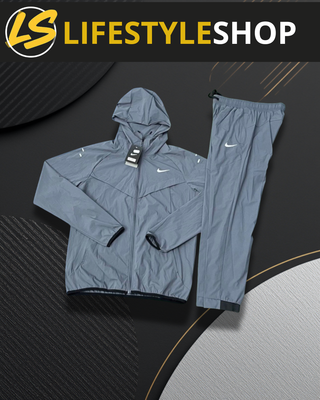 Ensemble Nike - Veste + Jogging - Gris