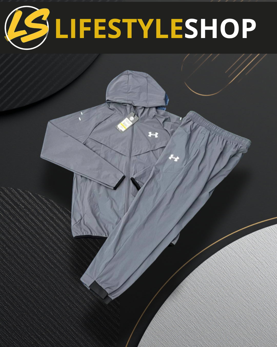 Ensemble Under Armour - Veste + Jogging - Gris