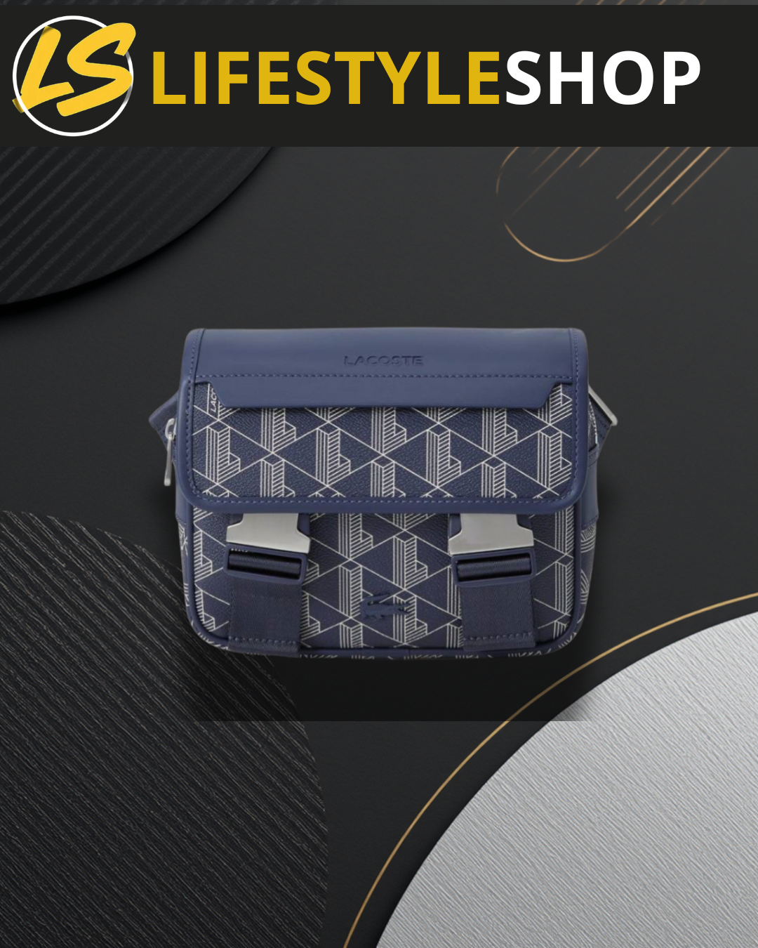 Sacoche à Clypse Lacoste – Bleu