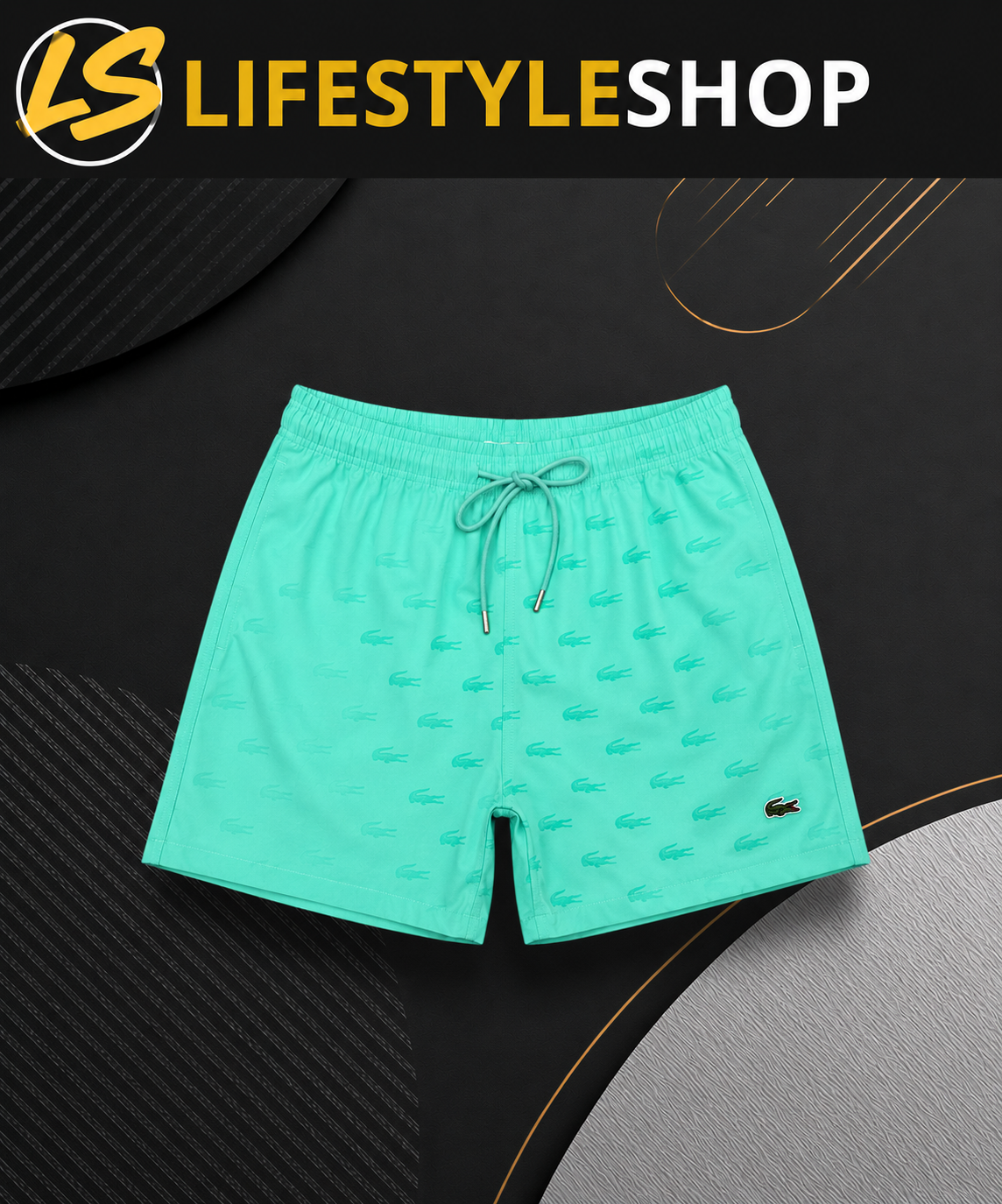 Short de bain Lacoste Water Reveal – Effet magique dans l’eau