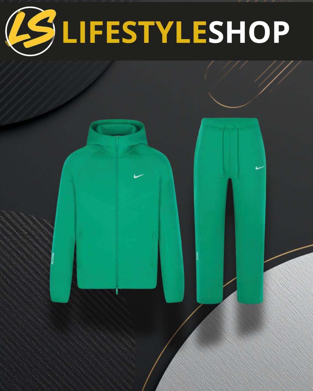 Ensemble Nocta Tech - Veste + Jogging - Vert