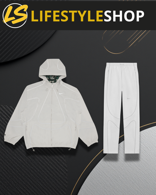 Ensemble Nike x Corteiz - Veste + Jogging - Blanc