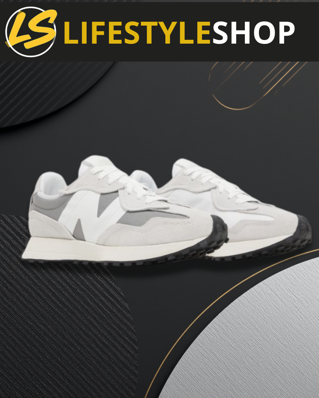 New Balance 327 - Blanc & Gris