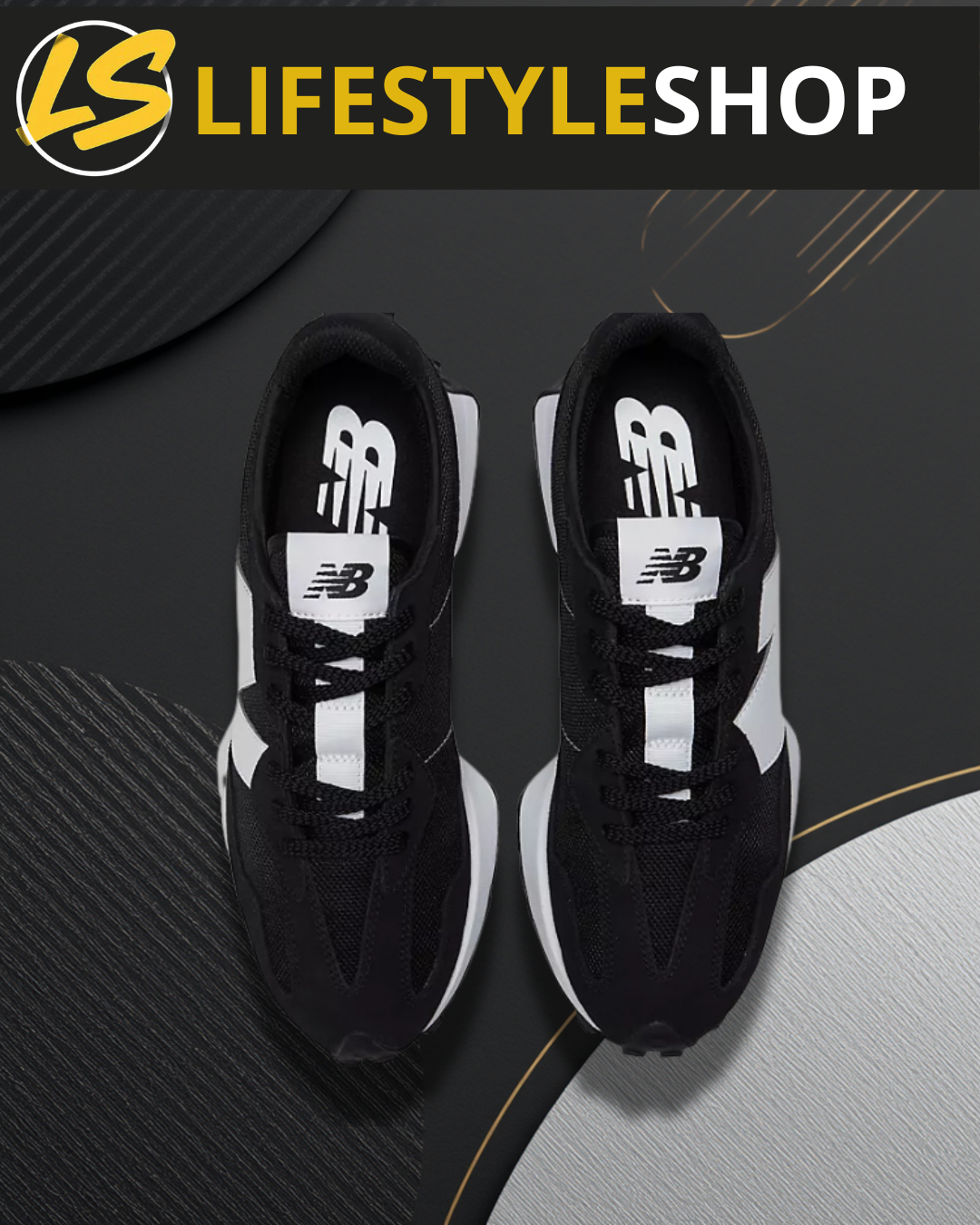 New Balance 327 - Noir & Blanc