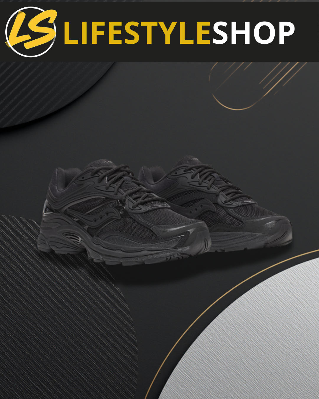 Saucony Progrid Omni 9 Armor Full Black - Sneakers Running