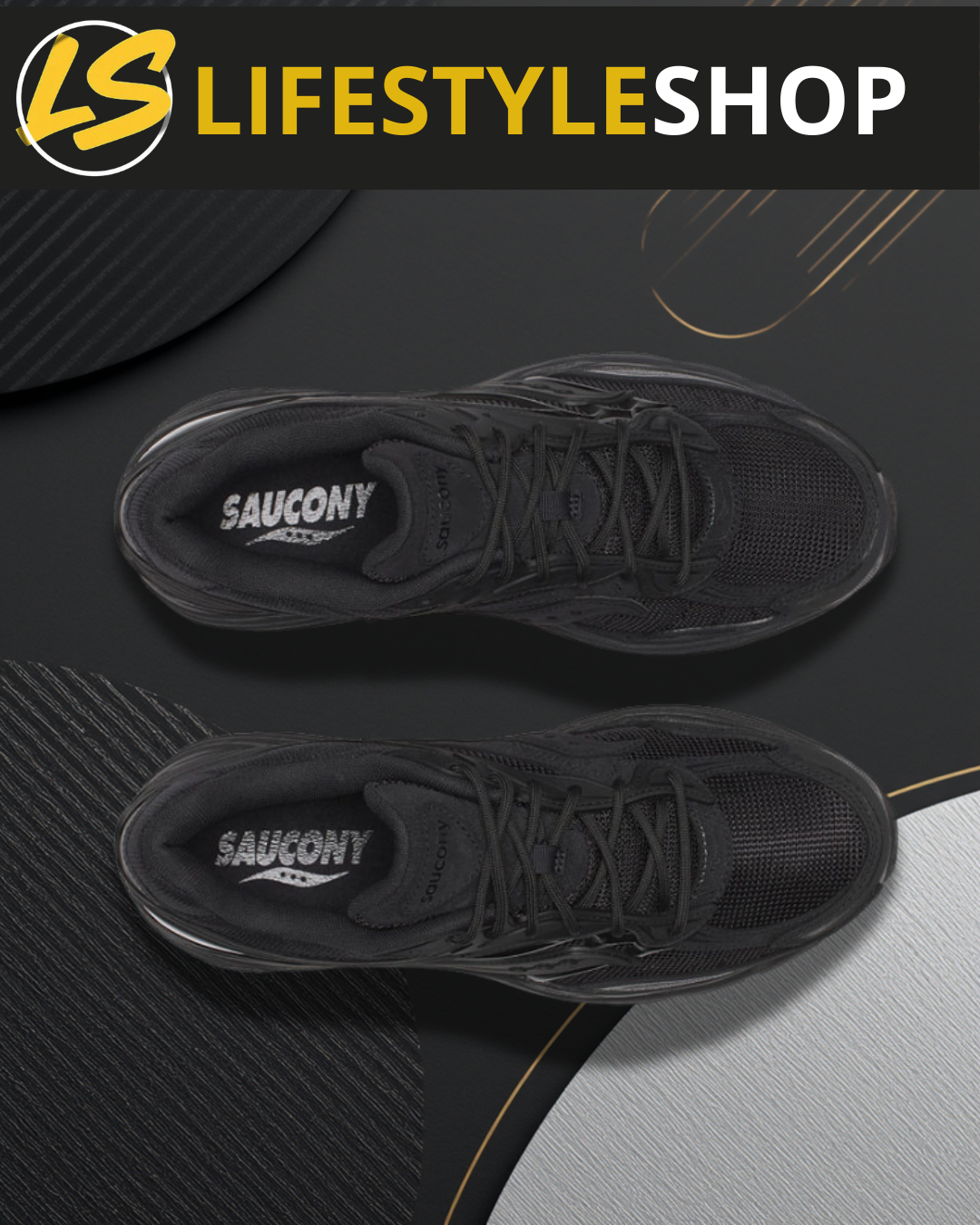 Saucony Progrid Omni 9 Armor Full Black - Sneakers Running