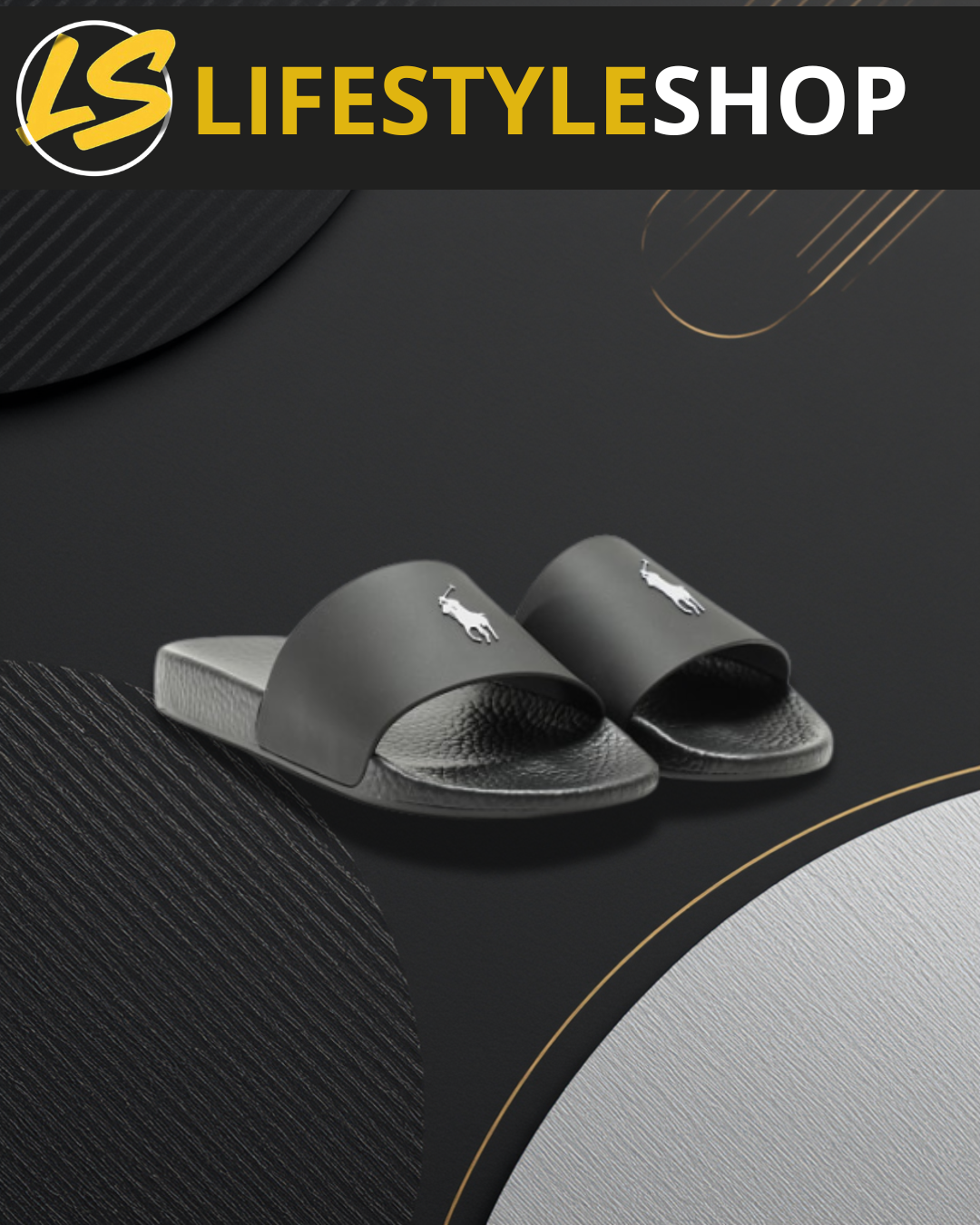 Sandale Ralph Lauren - Noir&Blanc