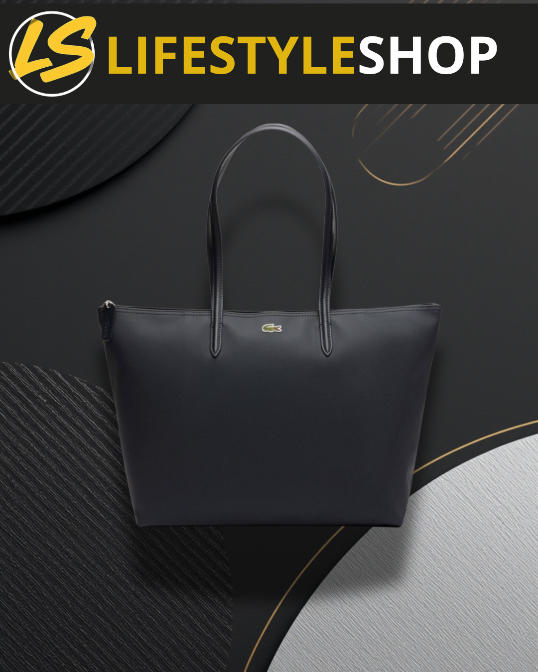 Sac Lacoste Cabas - Noir